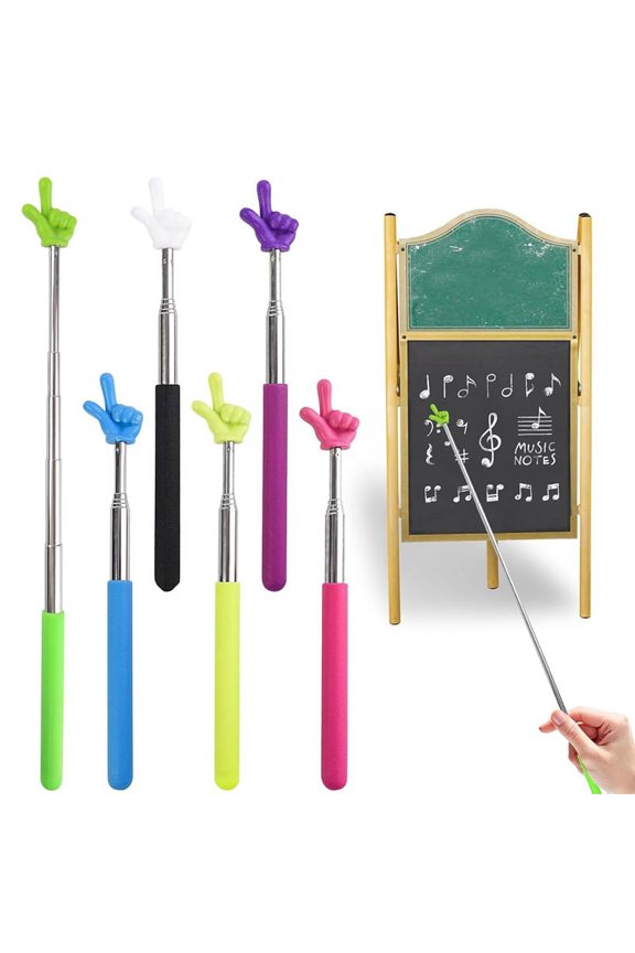 6 PCS Pointer Stick for Classroom, Teacher Pointer, Retractable Stick for Classroom Whiteboards