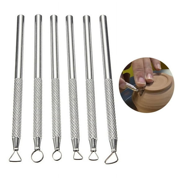 6 PCS Polymer Clay Tools Pottery Ceramics Ribbon Sculpting Tools Set Craft AFDAL