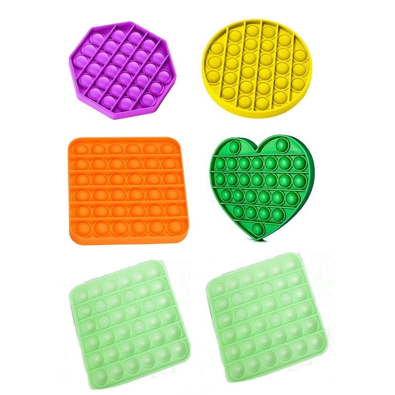 Silicone Push Fidget Sensory Toy Stress Relief Bubble Squeeze Anxiety Reliever Silicone Push Fidget Sensory Toy Stress Relief Bubble Squeeze Anxiety Reliever