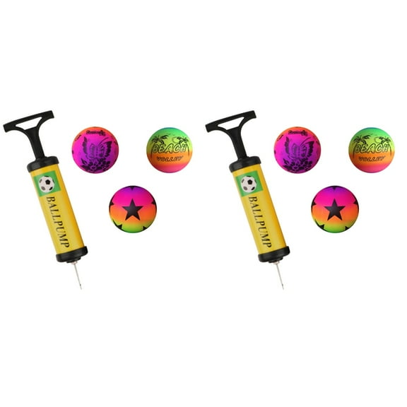 6 PCS Rainbow Balls Sports Play Ball Kickball Handball Toy for Indoor Outdoor Playground Activities (Random Pattern)