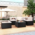 thumbnail image 1 of 6 PCS Rattan Conversation Sofa Set, All-Weather Wicker Patio Furniture Set, Outside Sectional Furniture Set with Tea Table and Washable Couch Cushions for Porch Balcony Garden Poolside, JA2571, 1 of 9