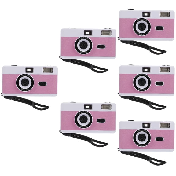 6 PCS Reusable Film Camera Digital Retro Basic Simple Design Travel