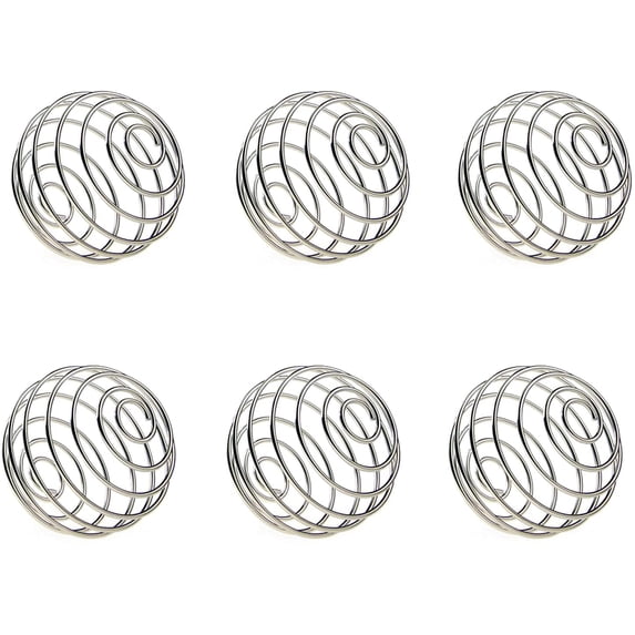 6 PCS Shaker Ball Whisk Ball Milkshake Protein Shaker Ball Wire Whisk Shaker Mixer Mixing Ball Bottle Cup Blend Shaker Bottle Stainless Steel