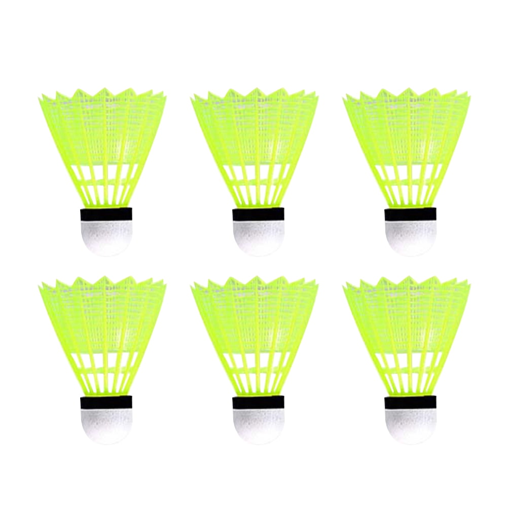 6 PCS Shuttlecocks for School Badminton Birdies Glow The Kits Kids
