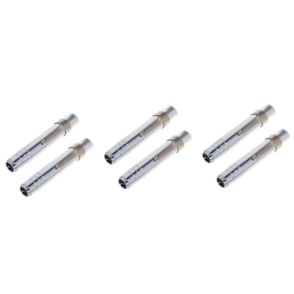 6 PCS Silver Aluminum Alloy Chalk Keeper Holder