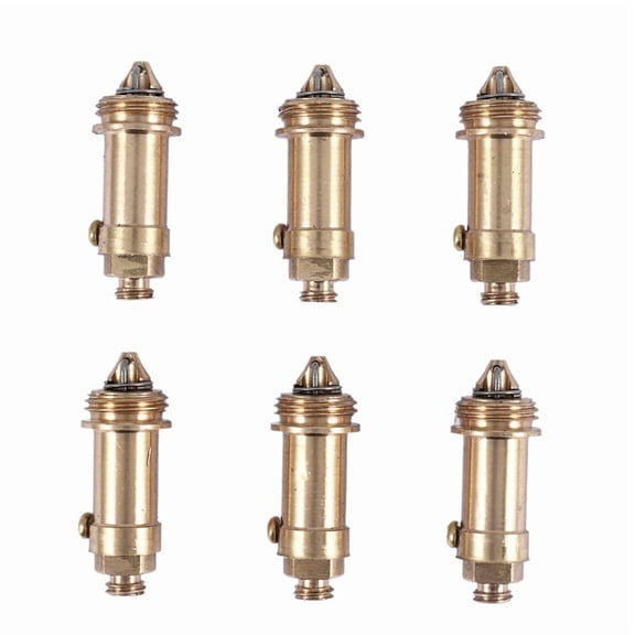 6 PCS Sink Plug Replacement Basin Bath Waste Click Spring Brass Plug Bolt for Kitchen Sink Bath Tub Drain Stopper,6 x Basin Sink Clicker Up Bolt,Gold
