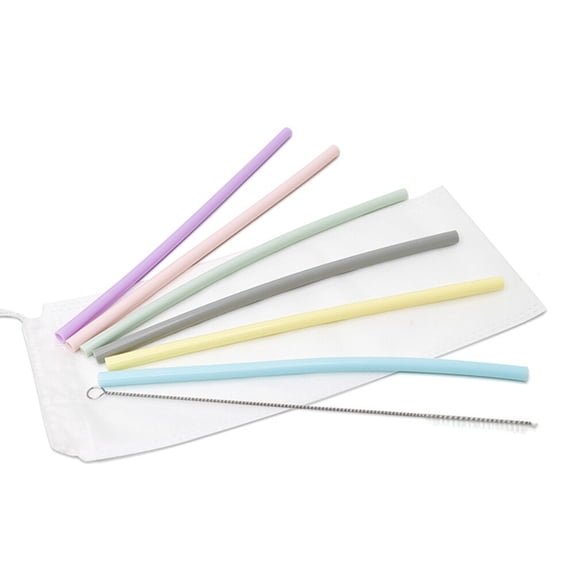 REOFLYUP 6-Pack Reusable Straw Cleaning Brushes, Easy-to-Use Drinking Straw Cleaner Set