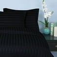 thumbnail image 1 of 6 PCS Stripe Sheet Set Deep Pocket ,Flat,Fitted,4 PillowCase King Black, 1 of 5