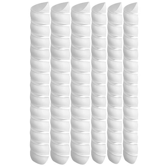 6 PCS Tree Trunk Protector, Plastic Spiral Tree Guard-Tree Bark Protector Tube Wraps to Protect Saplings Plants