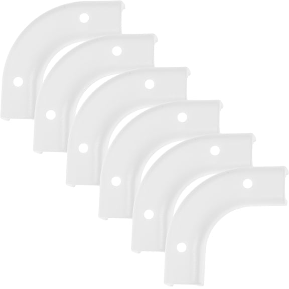 ifundom White POM Pipe Hangers Clamps Elbow Conduit Bend Clips 6PCS Electrical Conduit Support