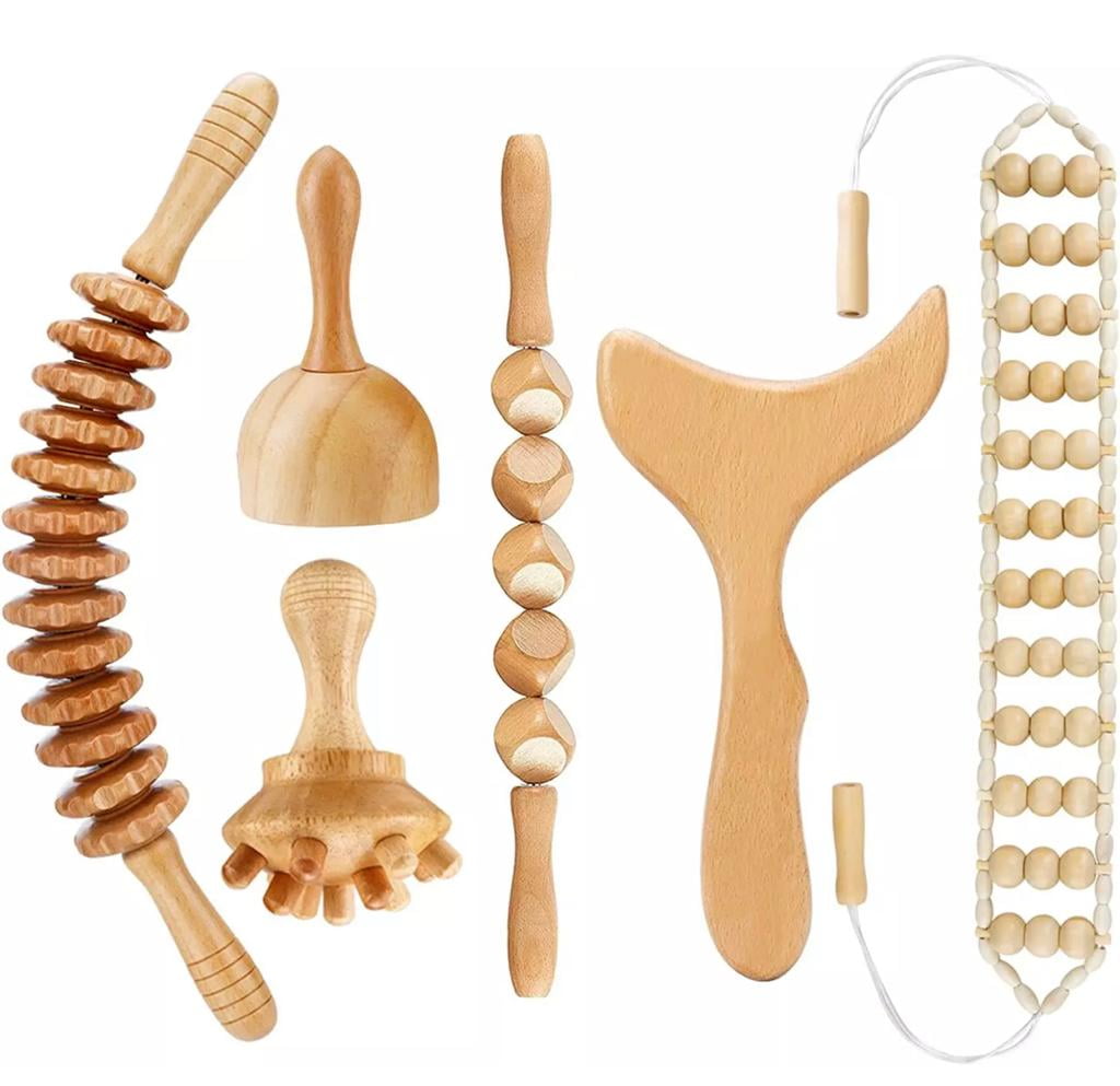 Wood Therapy Massage Tools Kit SLMSGRLKT34.3 – Pyle USA