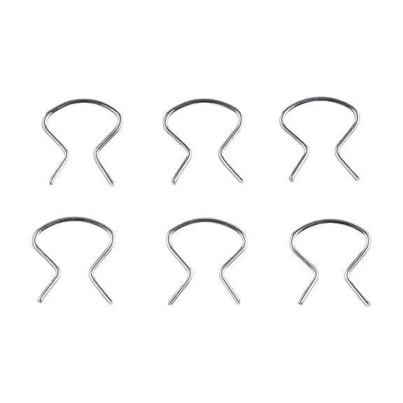 6 PCS/set Horseshoe Clips 6 PCS/Set Right Sliver Crank Retainer Door Handle