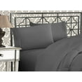 thumbnail image 1 of 6 PIECES SHEET SET, FLAT SHEET AND FITTED SHEET SET WITH 4 PILLOW CASES, King Gray, 1 of 2