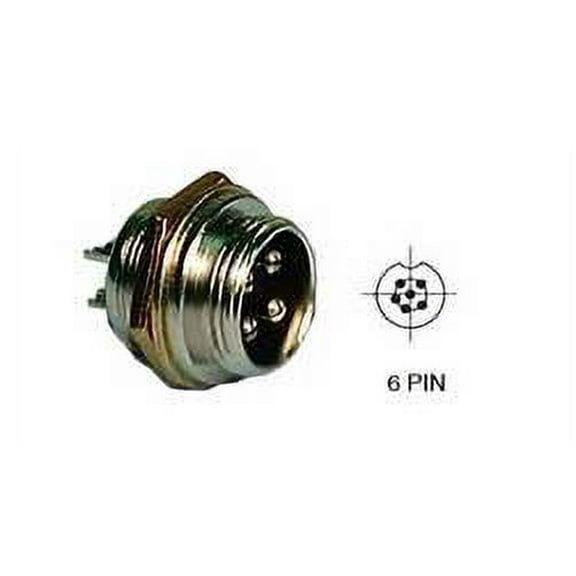 6 PIN MALE CHASSIS MNT - 61-626