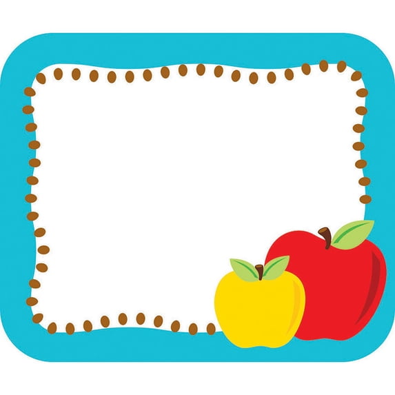 (6 PK) APPLES NAMETAGS GR PK-5