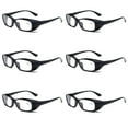 thumbnail image 1 of 6 PK Clear Lens Mens Black Frame Reading Glasses Heavy Duty Readers for Work, 1 of 8