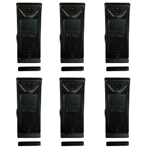 6 PK Mini Excavator Long Dirt Bucket Teeth w/ Pins - X156L , P156 ,T156X 6727801