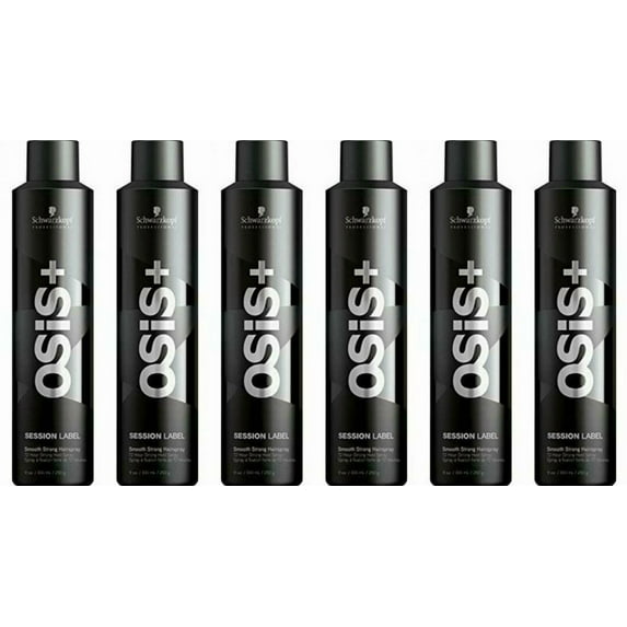 6 PK Schwarzkopf Hairspray Osis Session Label Smooth Strong Professional 9 oz