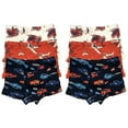 thumbnail image 1 of 6 PK Toddler Kids Little Boys 100% Cotton Underwear Boxer Briefs 4T 5T 6T 7T 8T, 1 of 4