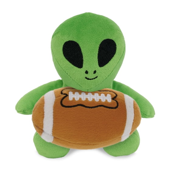 DolliBu Super Soft Space Alien Stuffed Toy with Football Plush  Soft Huggable Space Alien, Adorable Playtime Plush Toy, Cute Outer Space Creature Gift Plush Doll Toy for Kids and Adults  6 Inch