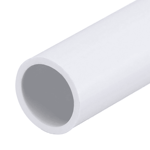 6 PVC Schedule 40 Pipe, White - 5' Length