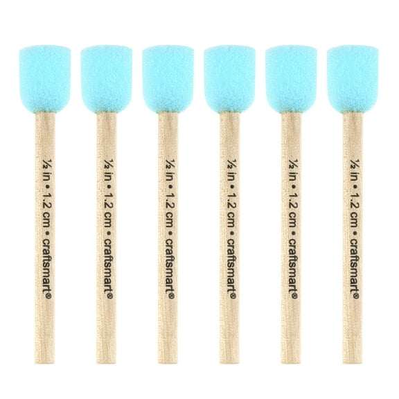 Craft Smart 1/2" Foam Stippler Set, 6 Pack