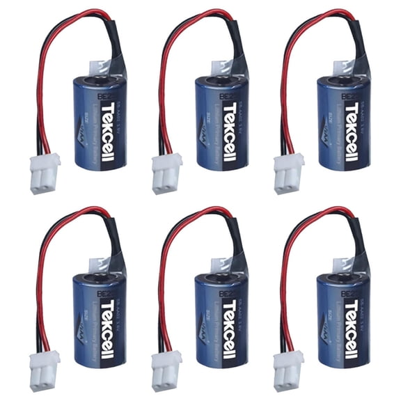 6-Pack 1/2AA Batteries,SB-AA02 3.6V 1200mAh High-Performance Battery,Brand new US Stock