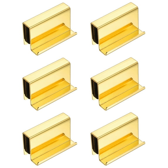 Window Clips Slide 6 Pack 1.6 Inch Glass Finger Edge Pull, Steel Window Display Door Clips ...