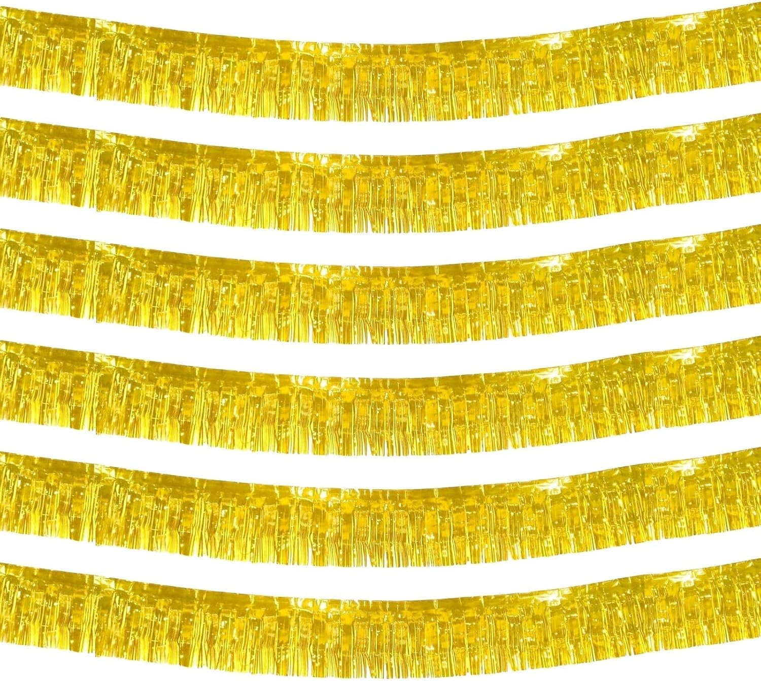 3 Packs Metallic Foil Fringe Garland, Metallic Tinsel Streamers Fringe - View #9