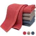 thumbnail image 1 of 6 Pack 100% Cotton Dish Towels, Waffle Weave Dish Cloths for Washing Dishes, Quick Drying Kitchen Dish Towels Rags, 12x12 Inches, Mixed Color 2, 1 of 7