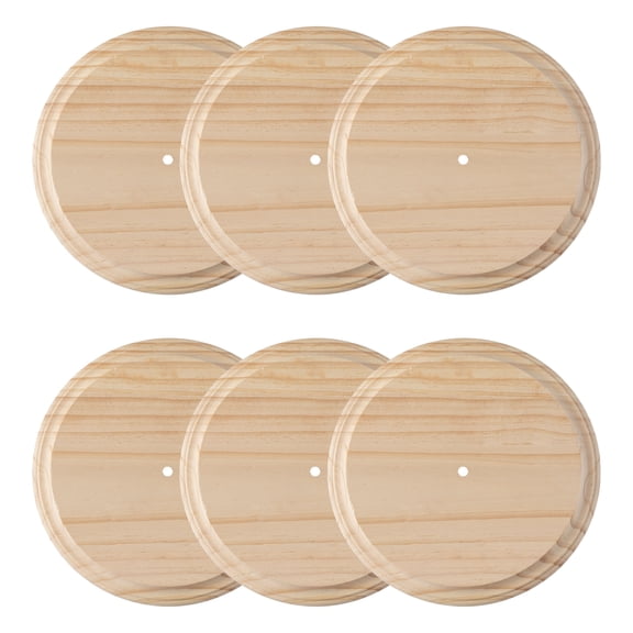 6 Pack: 11" Round Wood Clock Surface by Make Market