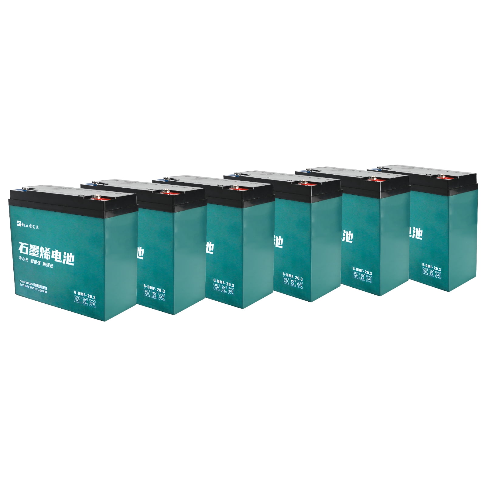 6 Pack 12V 20Ah Battery 6-DMF-20 Sealed Lead Acid Battery 6-DZM-20 for 72V 20Ah Mobility Scooter Electric Go Kart E Bike Motorcycle Golf Carts Electric Wheelchair ATV UTV Generator