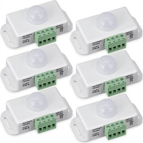 6 Pack 12V 24V PIR Sensor LED Motion Detector Light Switch Body Infrared Sensing Timing function