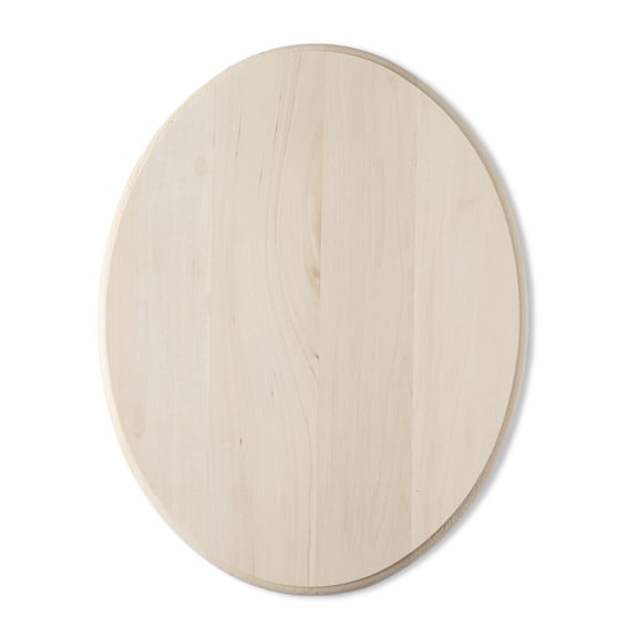 6 Pack: 14" Basswood Oval Plaque by Make Market
