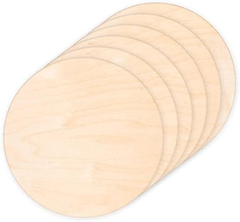 2-Pack 14 Inch Unfinished Wood Circles - Blank Wood Rounds For Crafts, Door Hangers, Painting & Wood Burning