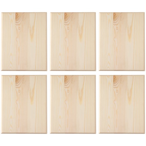 6 Pack: 14" Pine Rectangle Plaque by Make Market