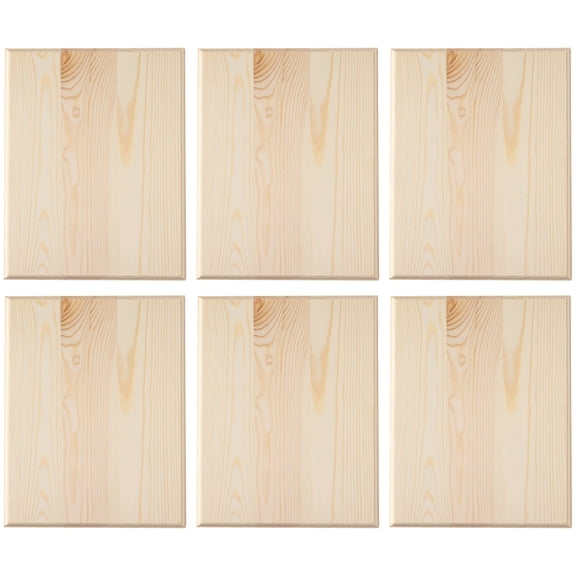 6 Pack: 14" Pine Rectangle Plaque by Make Market