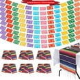 thumbnail image 1 of 6 Pack 14 x 110in Mexican Serape Table Runners, 198 FT (22FT X 9) Papel Picado Banner for Cinco de mayo Fiesta Theme Party, 1 of 6