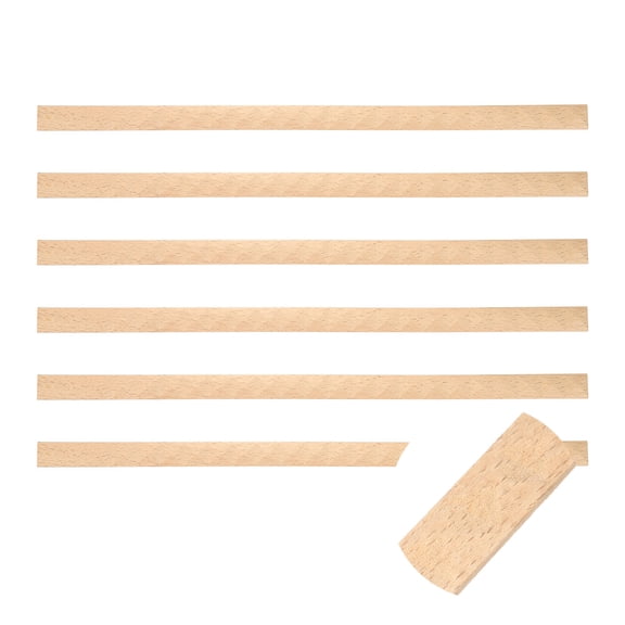 6 Pack 15.75" Decorative Wood Trim, Unfinished 3D Wooden Furniture Molding Trim for DIY Craft, Home Wall Cabinet Shelf Window Door (Pyramid-Shaped, 18mm)