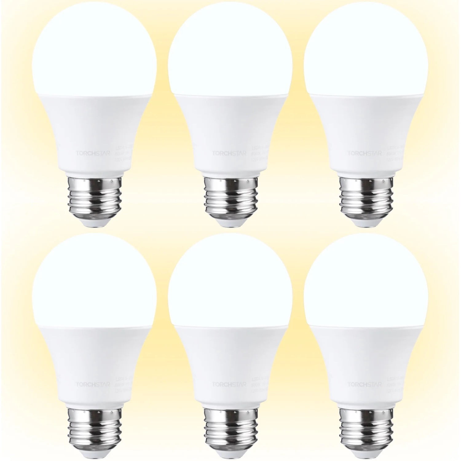 6 Pack 15W=100W Garage Door LED Bulbs, 1700lm, Garage Door Opener Bulbs, E26 Base, 3000K Warm White, Non-Dimmable