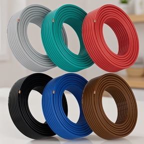 6-Pack 16 AWG Automotive Wire 25 FT Each, Black Green Brown Low Primary Hook Up Wire CCA 16 Gauge