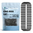 thumbnail image 1 of 6-Pack 16-Inch Chainsaw Chain Replacement for Stihl MSE 140 - R55 (16", 3/8", .043", 55 Drive Links), 1 of 8