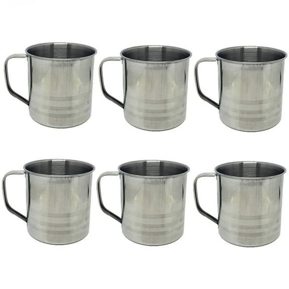 6 Pack 16oz Unbreakable Camping Coffee Mug Drinking Soup Cup, 16 Ounce each