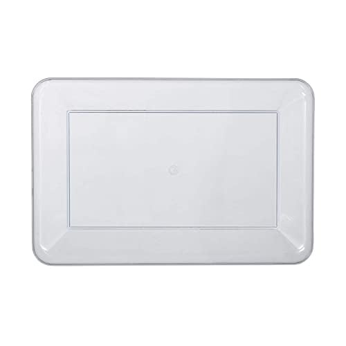 6 Pack: 18" Clear Rectangle Tray by Celebrate Itâ„¢