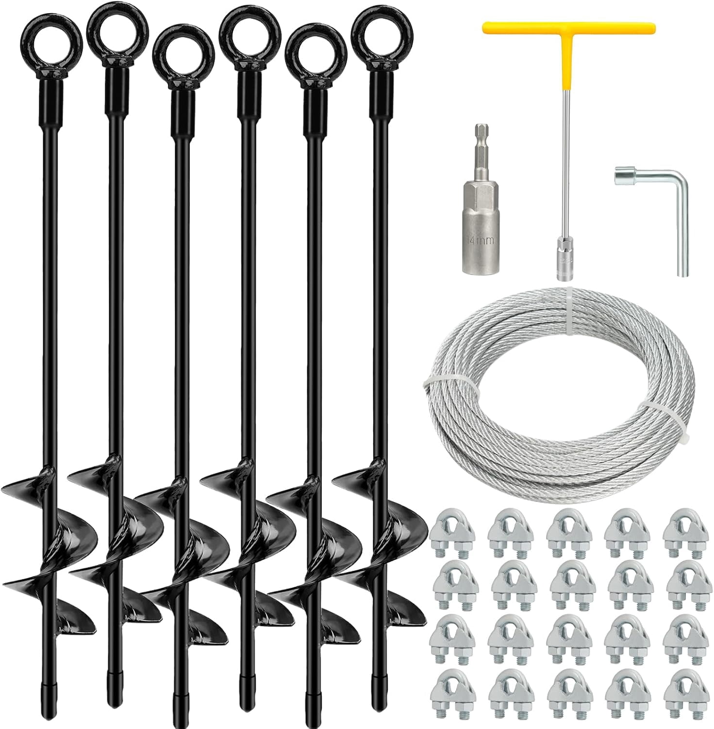 8 Pack 18 Ground Anchors Shed Anchor Kit With 100 Martinique