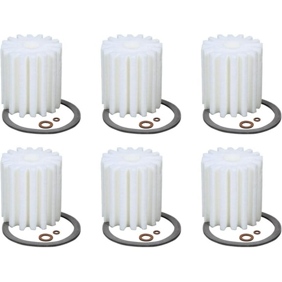 6 Pack 1A Micron Fuel Oil Rated Filter 1A-30 1A-25A w/Gaskets For Boilers Furnaces Water Heaters