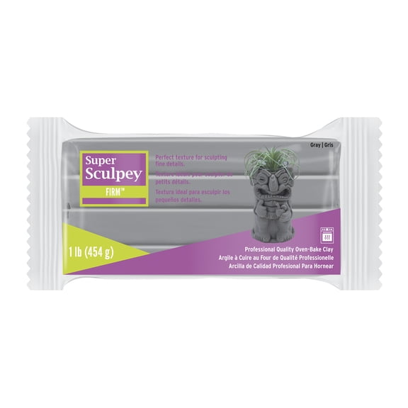 Sculpey 1lb White Super  Firm Oven-Bake Clay - Shatter and Chip Resistant Clay for Sculpting, Modeling, School Projects, Arts & Crafts - Bulk 6 Pack