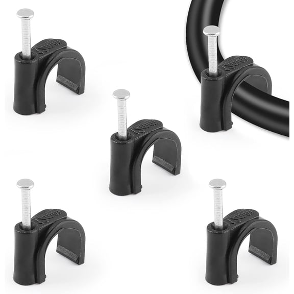 6-Pack 2-1/2 Inch PVC Pipe Straps, 2 Holes Plastic Conduit Strap for Securing PVC Pipes, Conduit and Cables Hose, Grey Pipe Clamps with Mounting Bracket Clips