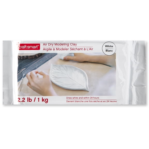 Craft Smart 2.2lb. White Air Dry Modeling Clay, 6 Pack