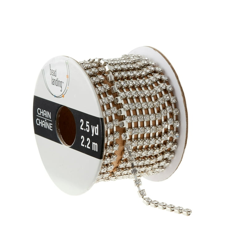 6 Pack 2.5yd. Rhodium Plated Cup Chain Spool by Bead Landing